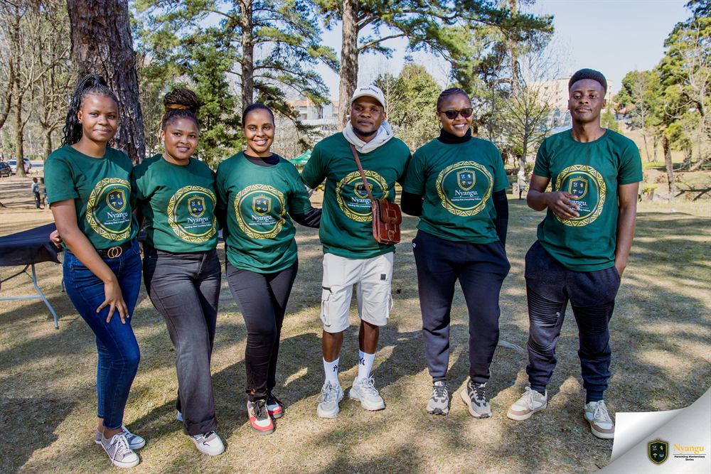 The Nyangu festival crew together on the grounds